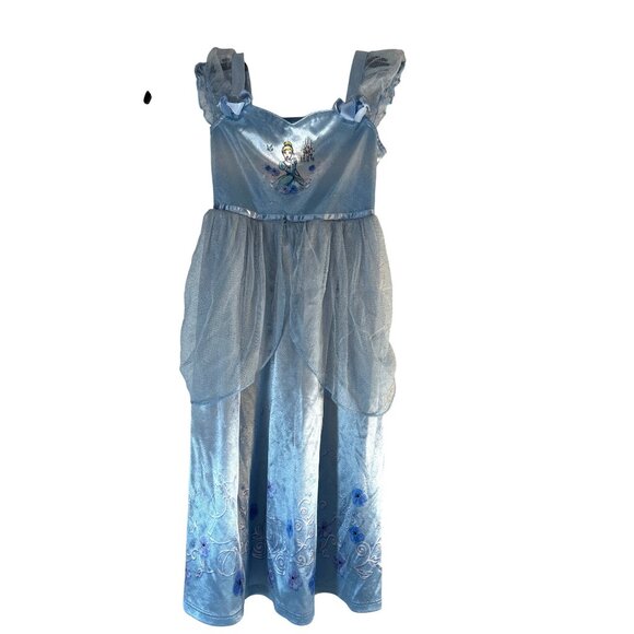 Disney Princess Toddler Girls Night Gown Blue Cinderella Size 5T - Picture 1 of 6